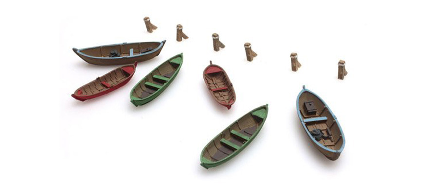 [Artitec 54.107  ] Bateaux à rames N 1:160 Maquette de bateau kit Résine (PU), non peinte Artitec 54.107  