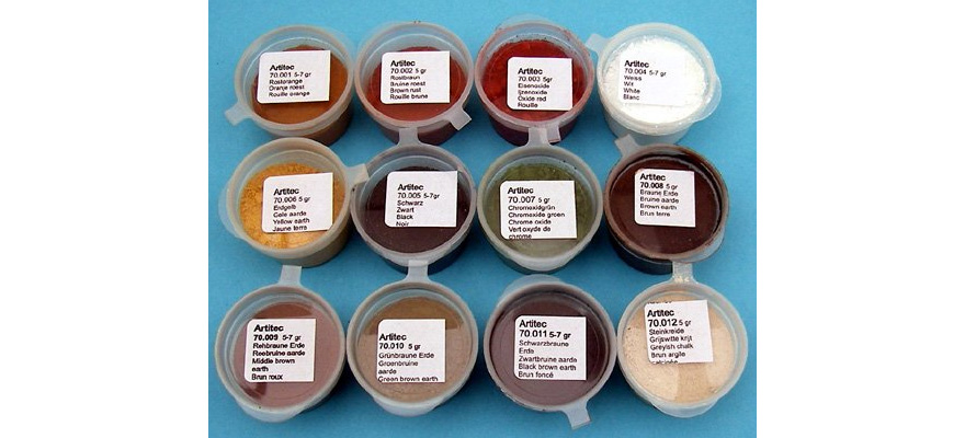 Set de poudre de 12 couleurs --- Kit de poudre de vieillissement Artitec 70.000  