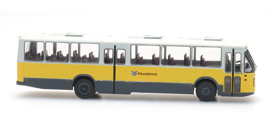 Bus régional Flevodienst 8291, DAF avant 2, sortie centre H0 1:87 Modèle fini en plastique, peint Artitec 487.070.29  