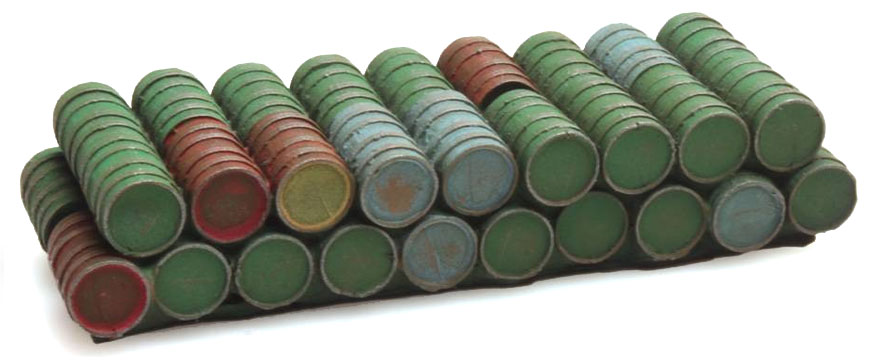 Chargement Fûts DAF camion à plateau H0 Dimension du chargement 59mm x 23,5mm Artitec 487.801.41  