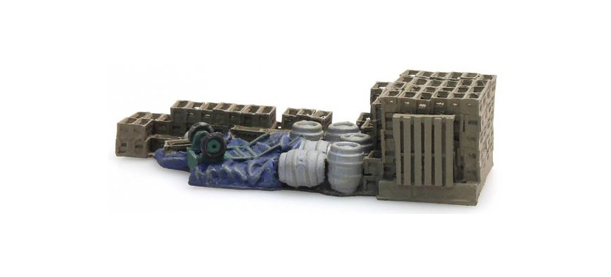 Chargement camion : incendie brasserie H0 Dimension du chargement 59mm x 23,5mm Artitec 487.801.44  