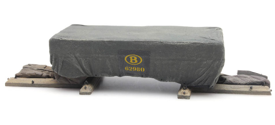 [Artitec 487.801.68  ] Chargement : Caisse de transport sous bâche "NMBS H0 1:87 Modèle fini en résine, peint Artitec 487.801.68  