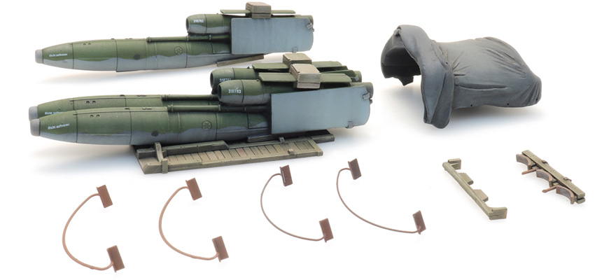 [Artitec 487.801.87  ] Chargement : WM V1 Bombe volante pour wagons de marchandises H0 1:87 Modèle fini en résine, peint Artitec 487.801.87  