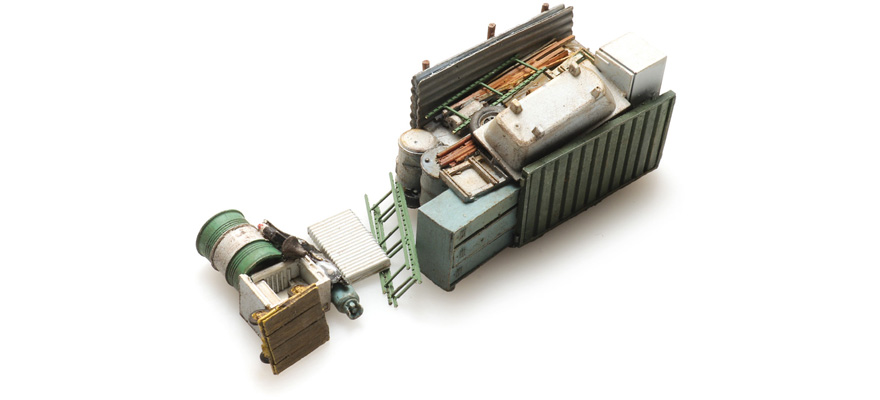 Chargement : Ferraille H0 1:87 Modèle fini en résine, peint Artitec 487.801.89  