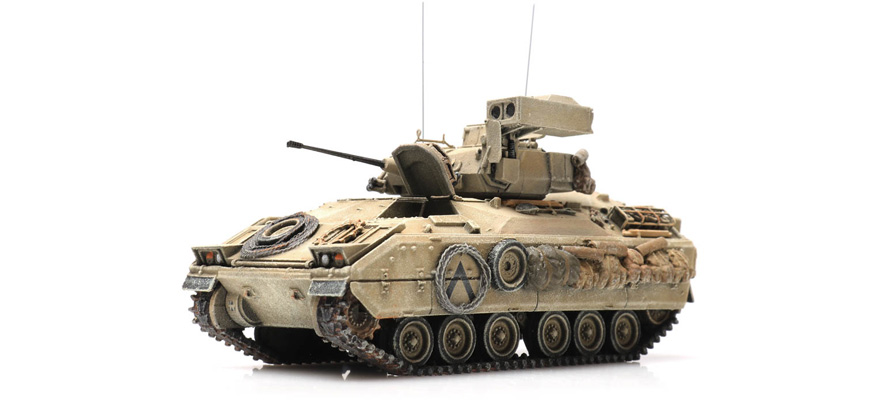 US M3 CFV Bradley H0 1:87 Kit de construction en résine et pièces gravées, non peintes Artitec 1870145  