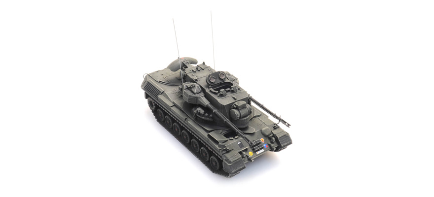 BRD + B Char de combat antiaérien 1 Guépard H0 1:87 Kit de construction en résine et pièces gravées, non peintes Artitec 1870168  