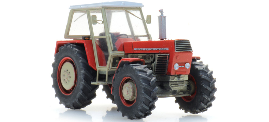 Zetor 12045 Tracteur TT 1:120 Modèle fini en résine, peint Artitec 312.037  
