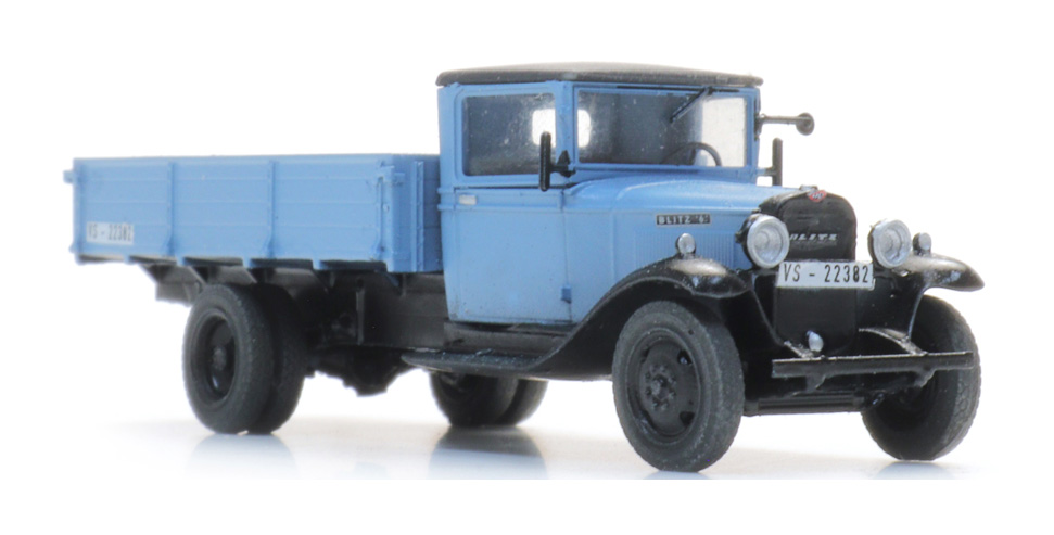 Opel Blitz 6 camion à plateau TT 1:120 Modèle fini en résine, peint Artitec 312.040  