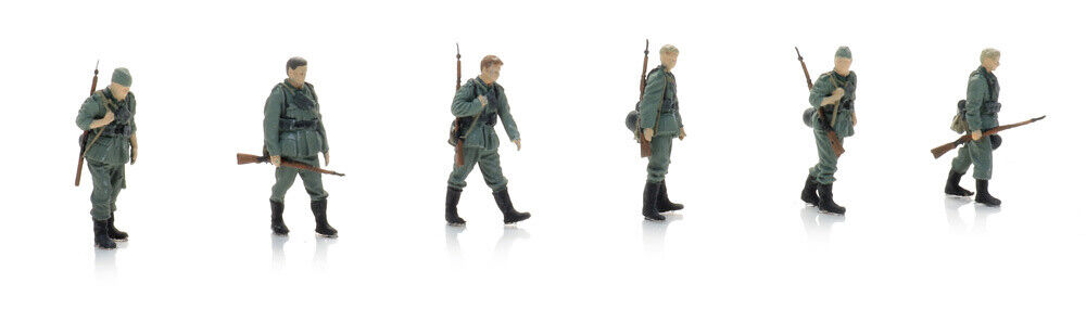 WM-Infanterie - Marche détendue (6x) H0 1:87 Modèle fini Figurines, peintes Artitec 5870060  