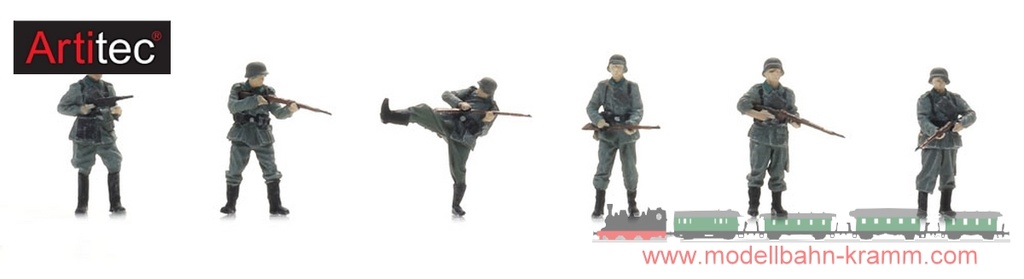 L'infanterie WM défonce la porte (6x) H0 1:87 Modèle fini Figurines, peintes Artitec 5870061  