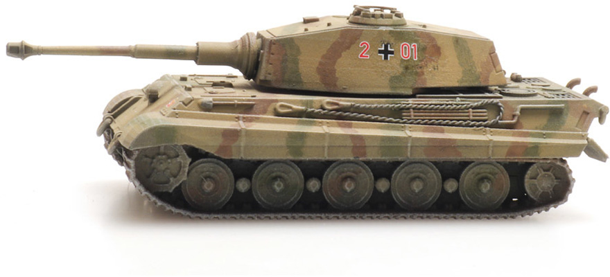 WM Tiger II Transport ferroviaire TT 1:120 Modèle fini en résine, peint Artitec 6120012  