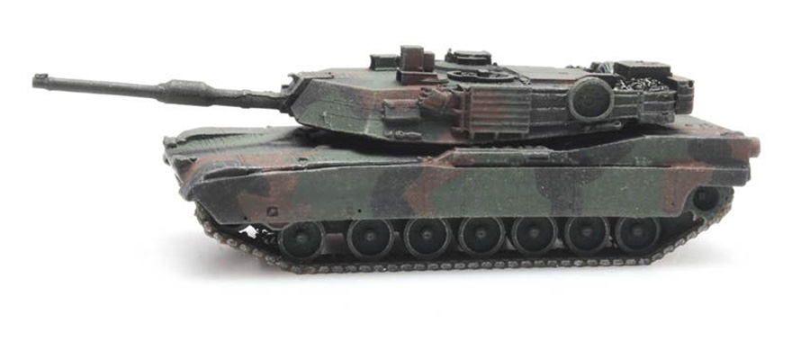 US M1A2 Abrams camo train load N 1:160 Modèle fini en résine, peint Artitec 6160076  