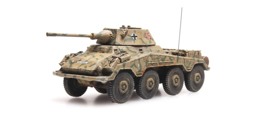 WM SdKfz 234/2 Puma, camouflage N 1:160 Modèle fini en résine, peint Artitec 6160084  