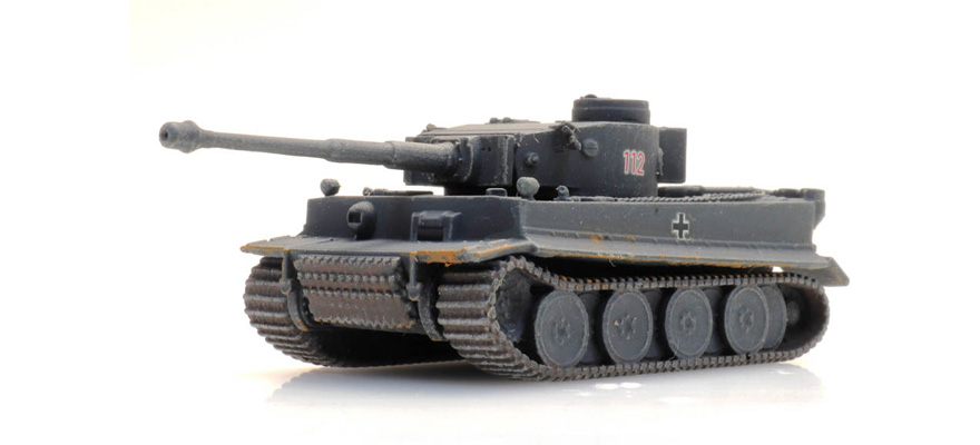 WM Tiger I gris Transport ferroviaire N 1:160 Modèle fini en résine, peint Artitec 6160093  