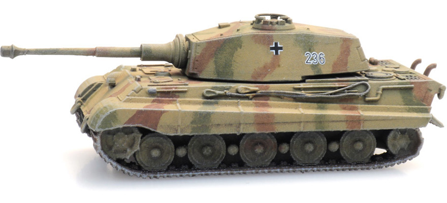 WM Tiger II camouflage N 1:160 Modèle fini en résine, peint Artitec 6160096  