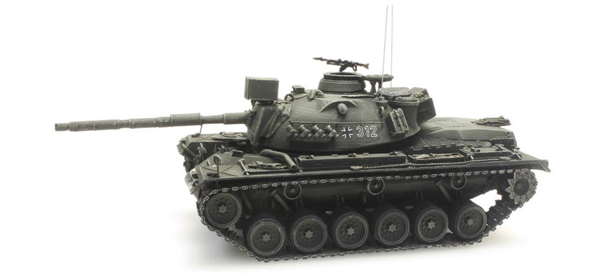 BRD M48 A2 G A2 H0 1:87 Modèle fini en résine, peint Artitec 6870058  