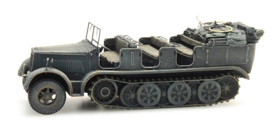 WM Sd.Kfz. 7 wagon de train 8t gris H0 1:87 Modèle fini en résine, peint Artitec 6870065  