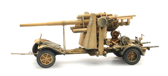 WM 88mm FLAK 18 jaune H0 1:87 Modèle fini en résine, peint Artitec 6870070  