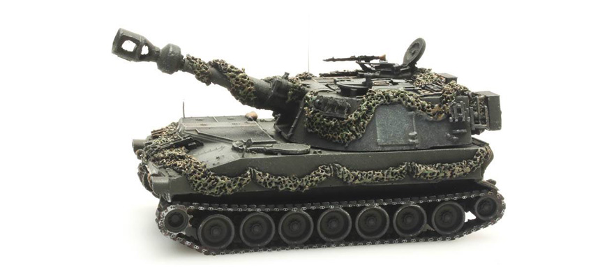 BRD M109G Clair de combat H0 1:87 Modèle fini en résine, peint Artitec 6870094  