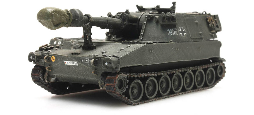 BRD M109G Transport ferroviaire H0 1:87 Modèle fini en résine, peint Artitec 6870095  