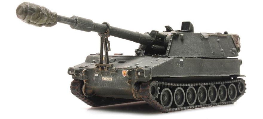 B M109 A2 treinlading H0 1:87 Modèle fini en résine, peint Artitec 6870101  
