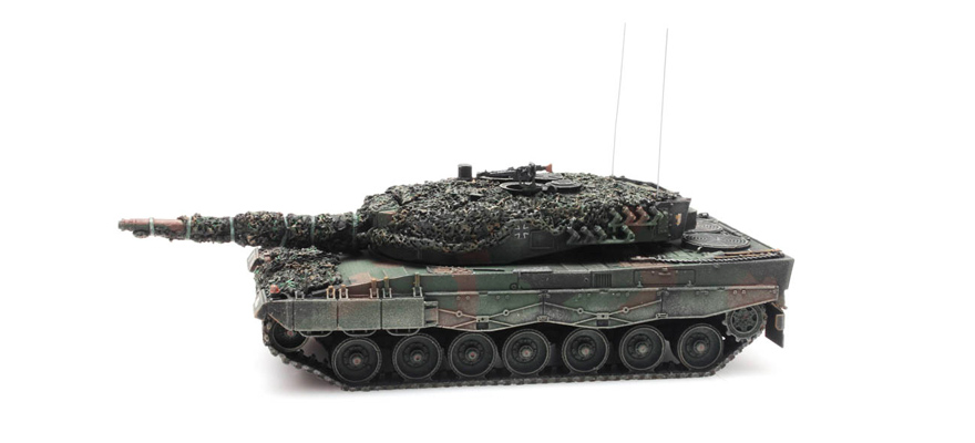 BRD Leopard 2A4 BW camouflage de la tache de combat H0 1:87 Modèle fini en résine, peint Artitec 6870110  