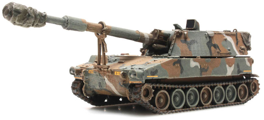 US M109 A2 MERDC charge de train H0 1:87 Modèle fini en résine, peint Artitec 6870151  