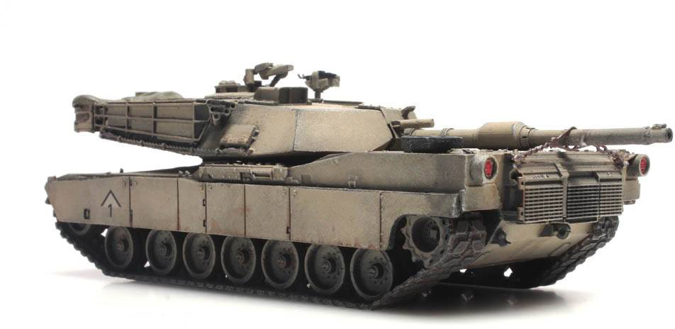 US M1A1 Abrams Desert Storm Train load H0 1:87 Modèle fini en résine, peint Artitec 6870191  