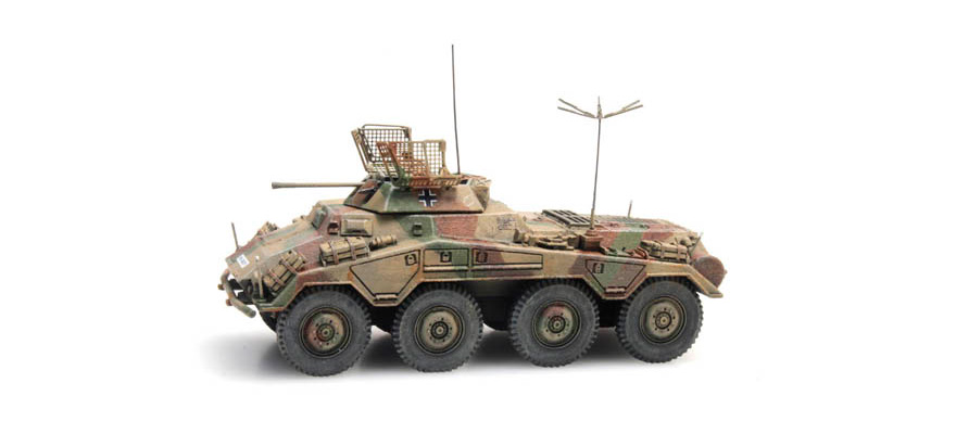 WM Sd.Kfz. 234/1, camouflage H0 1:87 Modèle fini en résine, peint Artitec 6870194  
