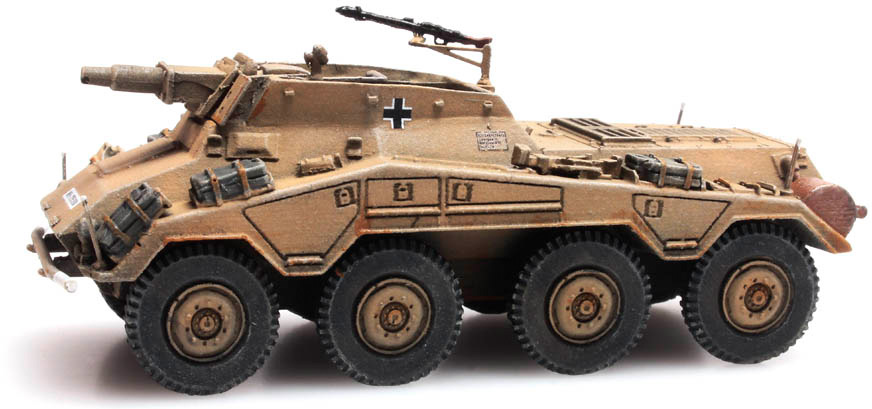 WM Sd.Kfz. 234/3 Camouflage H0 1:87 Modèle fini en résine, peint Artitec 6870196  
