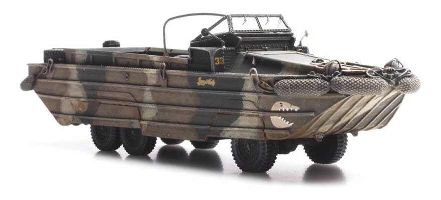 US DUKW Iwo Jima (Pacific) H0 1:87 Modèle fini en résine, peint Artitec 6870221  