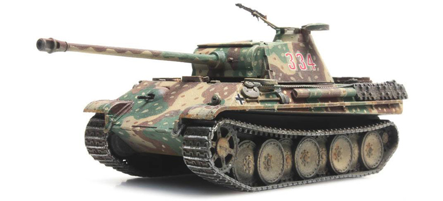 WM Panther Ausf. G (tardif) camouflage de la nuque H0 1:87 Modèle fini en résine, peint Artitec 6870227  