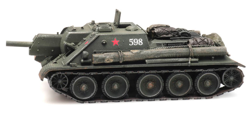 USSR SU 122 H0 1:87 Modèle fini en résine, peint Artitec 6870229  