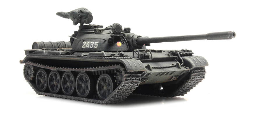 RDA T-55A NVA Transport ferroviaire H0 1:87 Modèle fini en résine, peint Artitec 6870234  