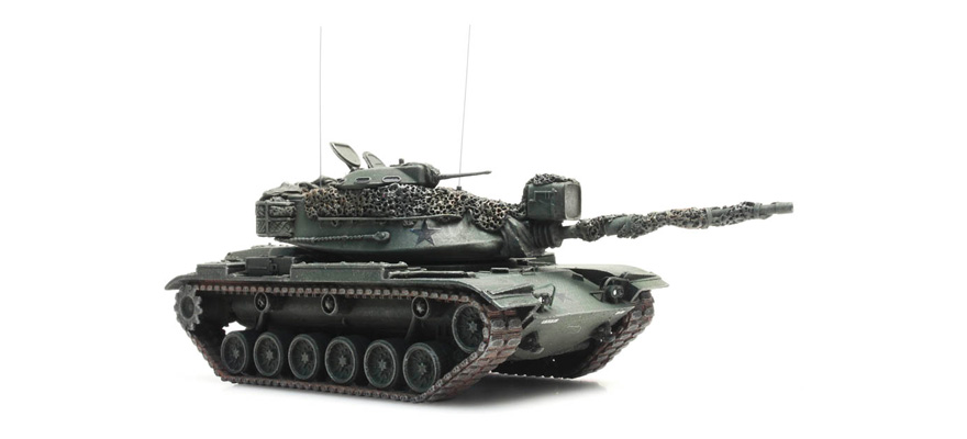 US M60A1 vert olive H0 1:87 Modèle fini en résine, peint Artitec 6870238  