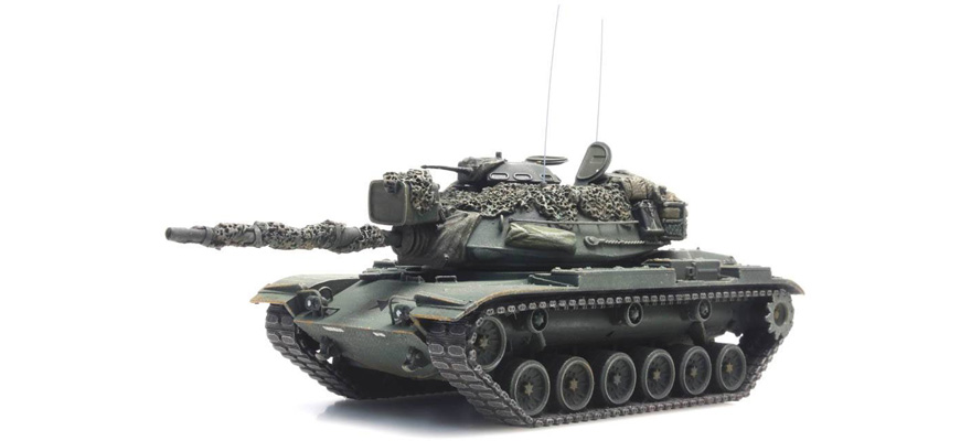US M60A1 vert olive prêt au combat H0 1:87 Modèle fini en résine, peint Artitec 6870239  