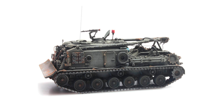 BRD M88 char de montagne vert olive (précoce) transport ferroviaire H0 1:87 Modèle fini en résine, peint Artitec 6870244  