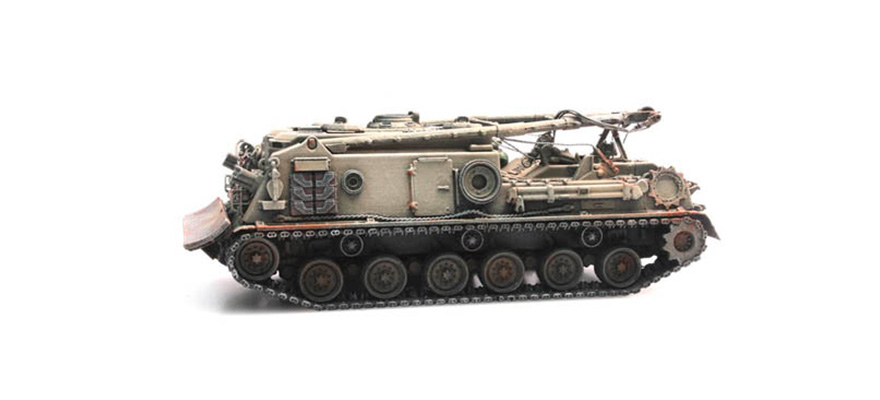 US M88 ARV Desert train load H0 1:87 Modèle fini en résine, peint Artitec 6870246  