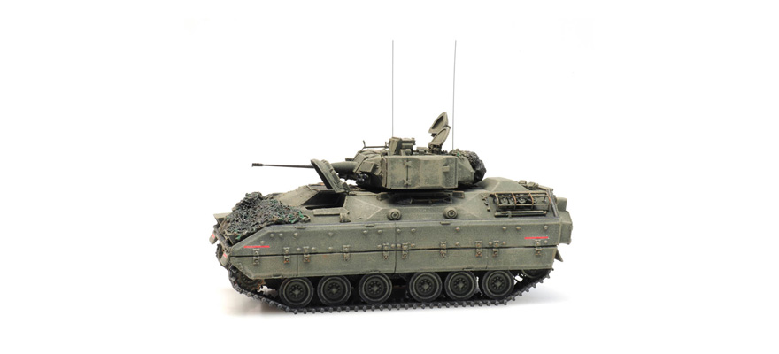 US M2 IFV Bradley vert forêt prêt pour le combat H0 1:87 Modèle fini en résine, peint Artitec 6870263  