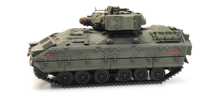 US M2 IFV Bradley forest green train load H0 1:87 Modèle fini en résine, peint Artitec 6870264  