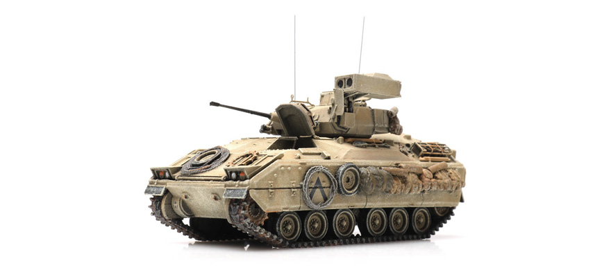 US M3 CFV Bradley désert H0 1:87 Modèle fini en résine, peint Artitec 6870270  