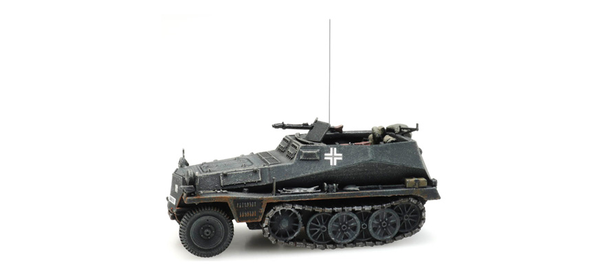 SdKfz 250/1 gris H0 1:87 Modèle fini en résine, peint Artitec 6870272  