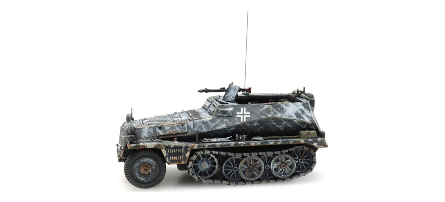 SdKfz 250/1 Hiver H0 1:87 Modèle fini en résine, peint Artitec 6870273  
