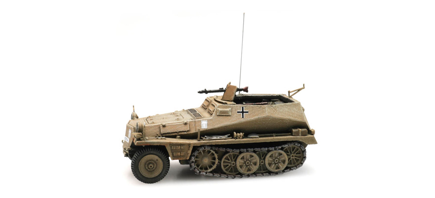 SdKfz 250/1 Afrique H0 1:87 Modèle fini en résine, peint Artitec 6870274  