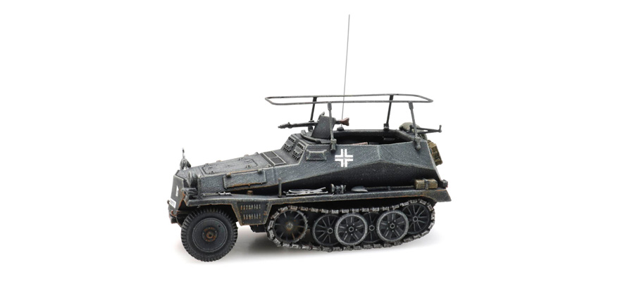 SdKfz 250/3 gris H0 1:87 Modèle fini en résine, peint Artitec 6870276  