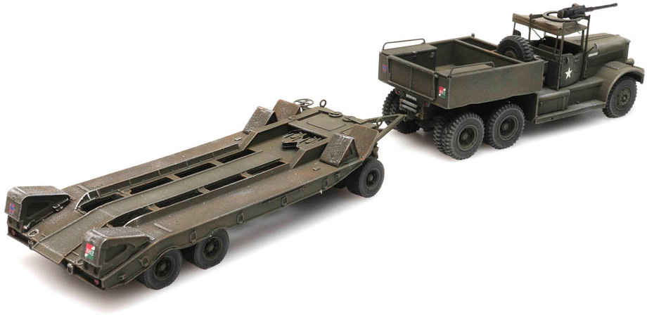 UK M19 Diamond T avec remorque H0 1:87 Modèle fini en résine, peint Artitec 6870281  