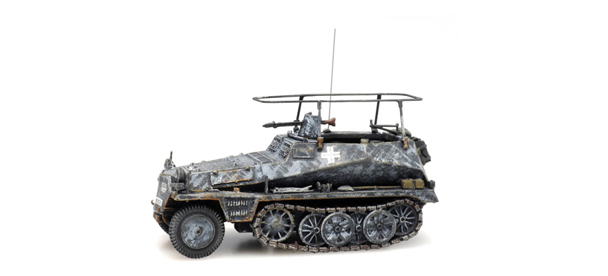 SdKfz 250/3 hiver gris H0 1:87 Modèle fini en résine, peint Artitec 6870285  