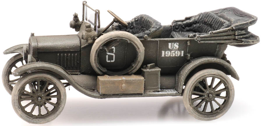 US T-Ford militaire H0 1:87 Modèle fini en résine, peint Artitec 6870310  