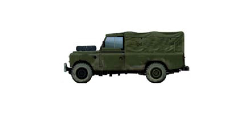 UK Landrover 109 H0 1:87 Modèle fini en résine, peint Artitec 6870342  