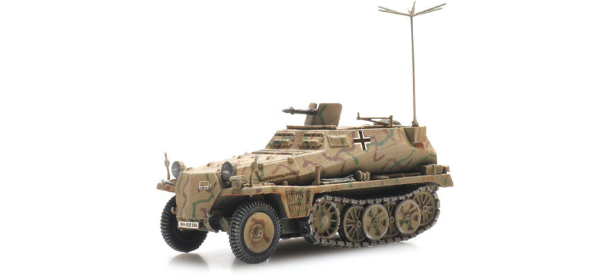 WM Sd.Kfz. 250/3 camouflage H0 1:87 Modèle fini en résine, peint Artitec 6870350  